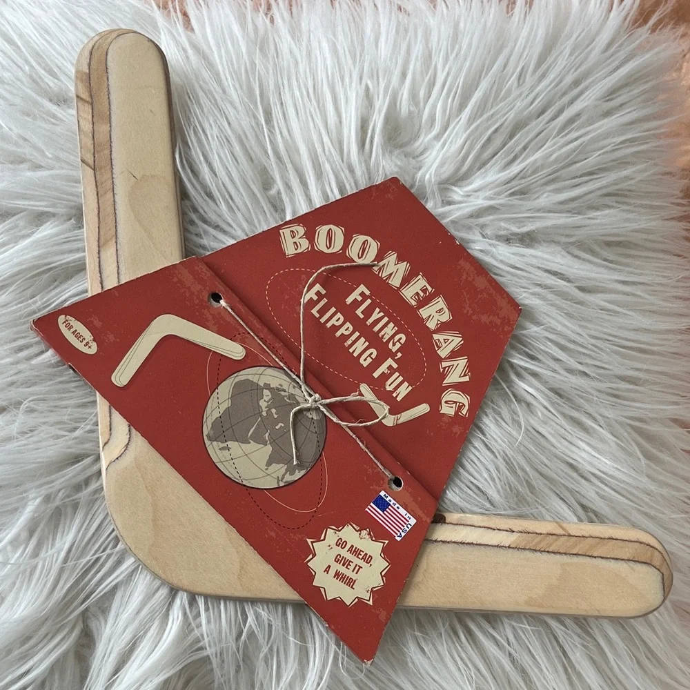 Birch Wood Boomerang - Left Handed
